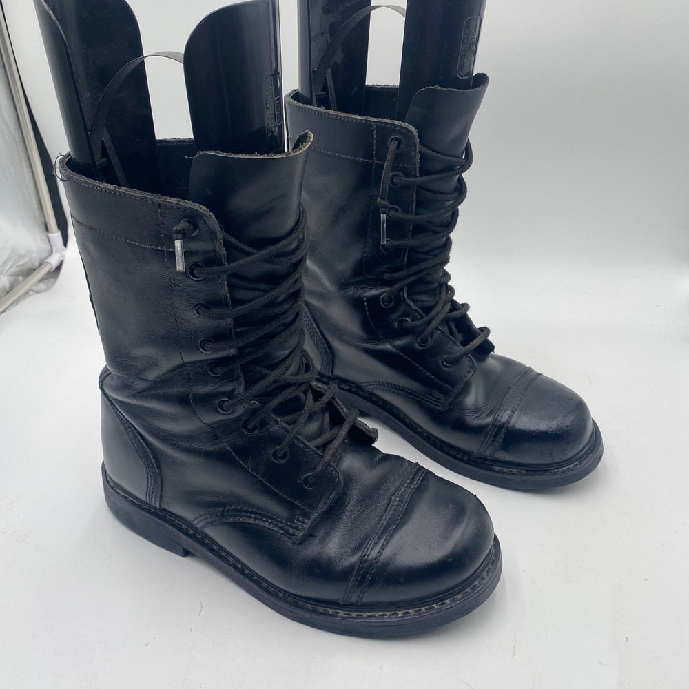 Rothco GI Type Combat Boot Mens Size 9 Black Leather Tactical Military Cap Toe
